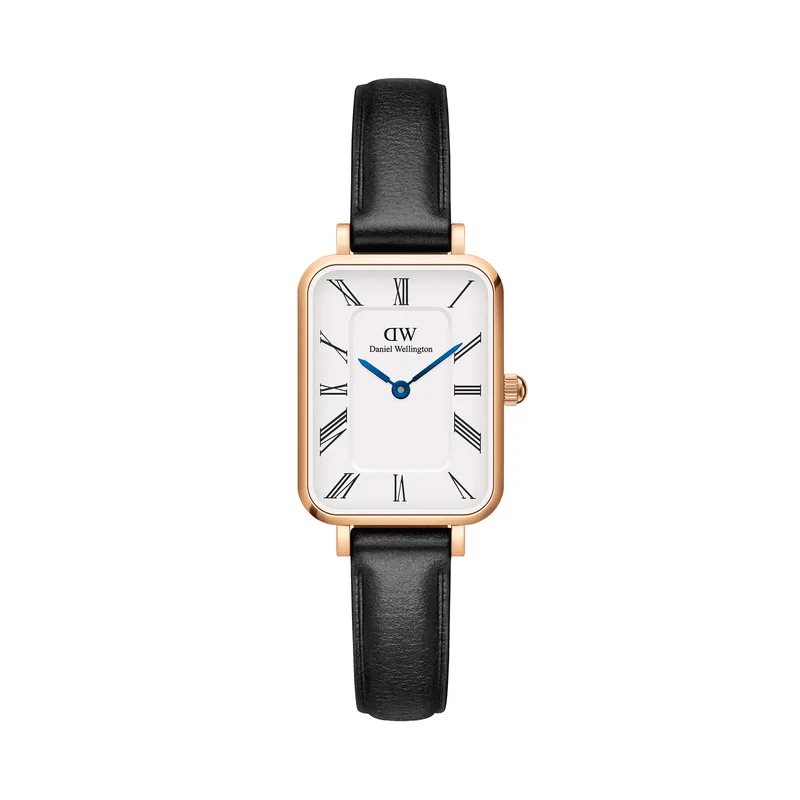 Ρολόι Daniel Wellington Quadro Roman Numerals Sheffield DW00100689 Μαύρο