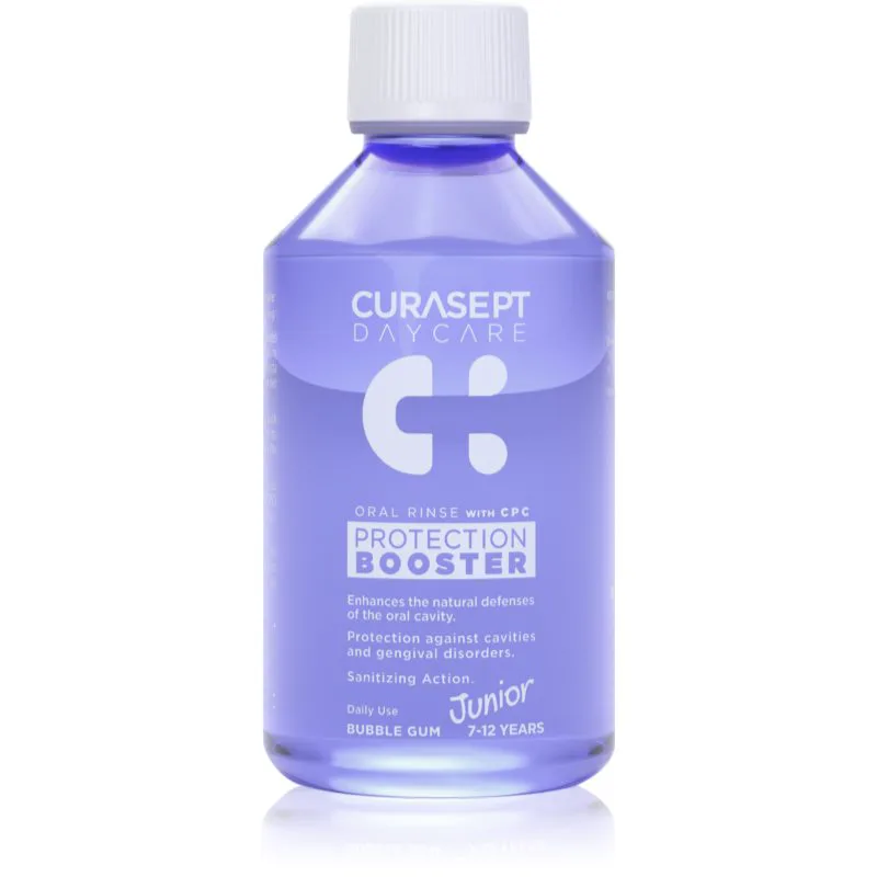 Curasept Daycare Protection Junior Booster στοματικό διάλυμα για παιδιά 7-12 years Bubble Gum 250 ml