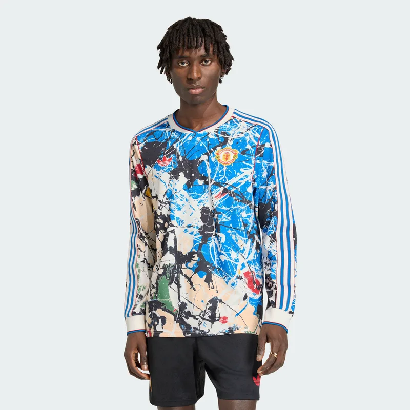 adidas Manchester United Stone Roses Ανδρική Μπλούζα με Μακρύ Μανίκι (9000273217_9688)