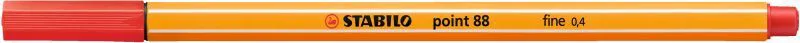 Stabilo Μαρκαδόρος Point 88/40 Red (01088040)