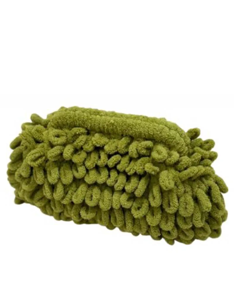 PUFFY CLUTCH BAG ΜΕ ΦΟΔΡΑ (LIME)