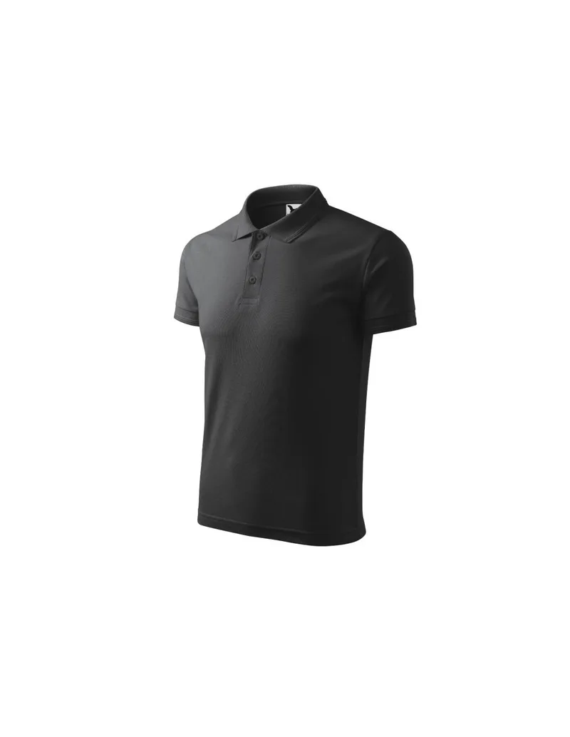 Malfini MLI-20320 Ανδρικό T-shirt Polo Μαύρο
