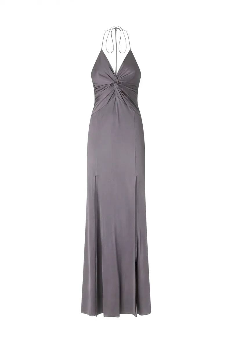 PINKO ΦΟΡΕΜΑ MAXI GALAXY DRESS ΓΚΡΙ