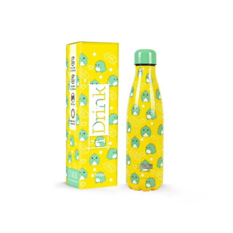 Παγούρι I Drink ID0446 Therm Bottle 500ml Κίτρινο Dino
