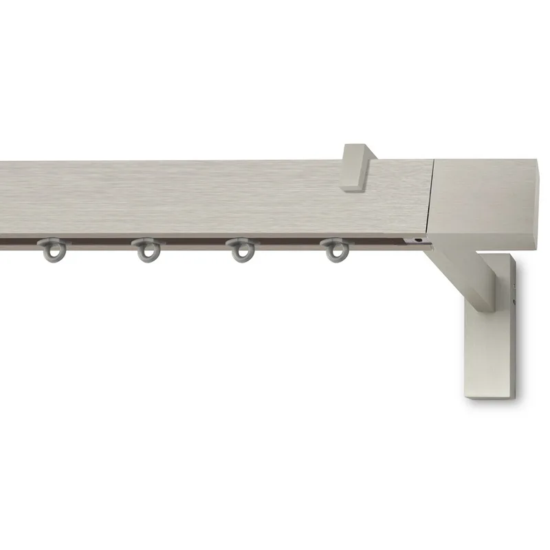 Κουρτινόξυλα Σιδηρόδρομοι Elegant K62-101 Νίκελ ματ (Νίκελ Ματ-Ιnox) (2.00m Κουρτινόξυλο Μονό)