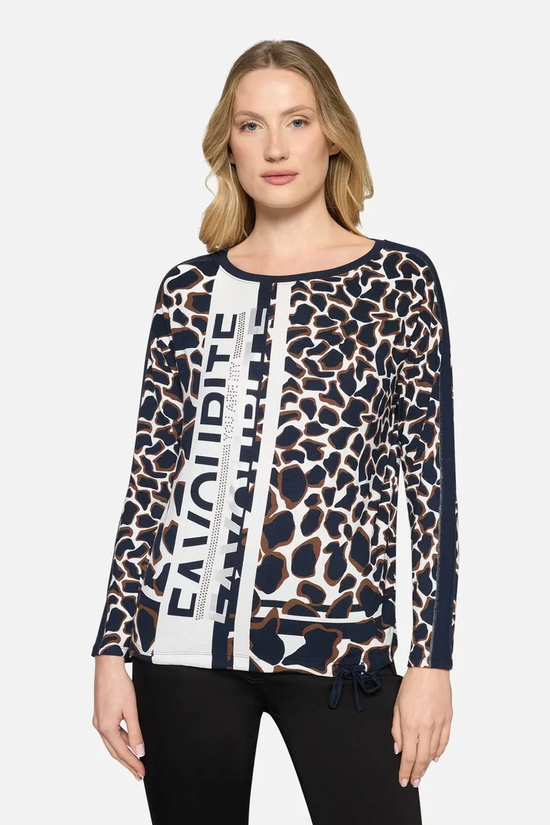 So Cosy γυναικεία μπλούζα με animal print - 2412/8162 Μπλε