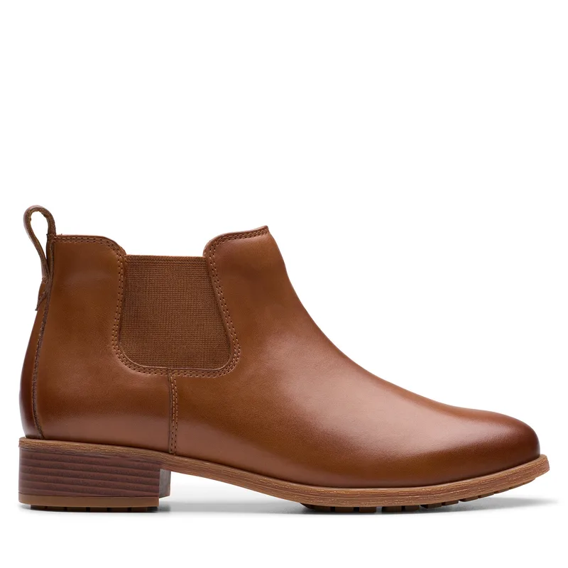 Μποτάκια με λάστιχο Clarks Havisham Top 26178718 Καφέ
