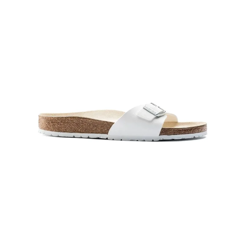 Σανδάλια χωρίς τακούνι BIRKENSTOCK Madrid Birko-Flor Narrow - White