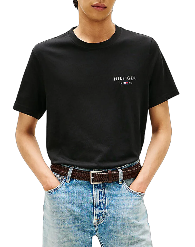 Ανδρικό T-shirt Μαύρο Tommy Hilfiger MW0MW41456-BDS