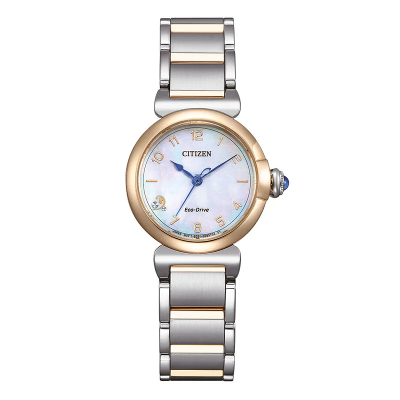 CITIZEN Eco-Drive Rose Χρυσό Stainless Steel Bracelet EM1136-87D