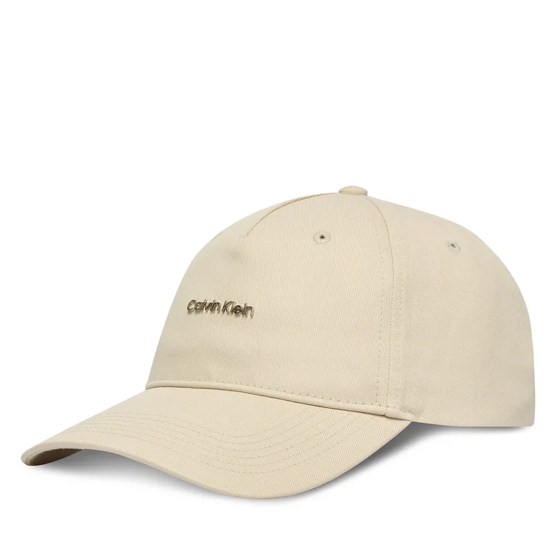 Καπέλο Jockey Calvin Klein Coton Twill Standard Logo Hw Cap LV04D5080G Μπεζ