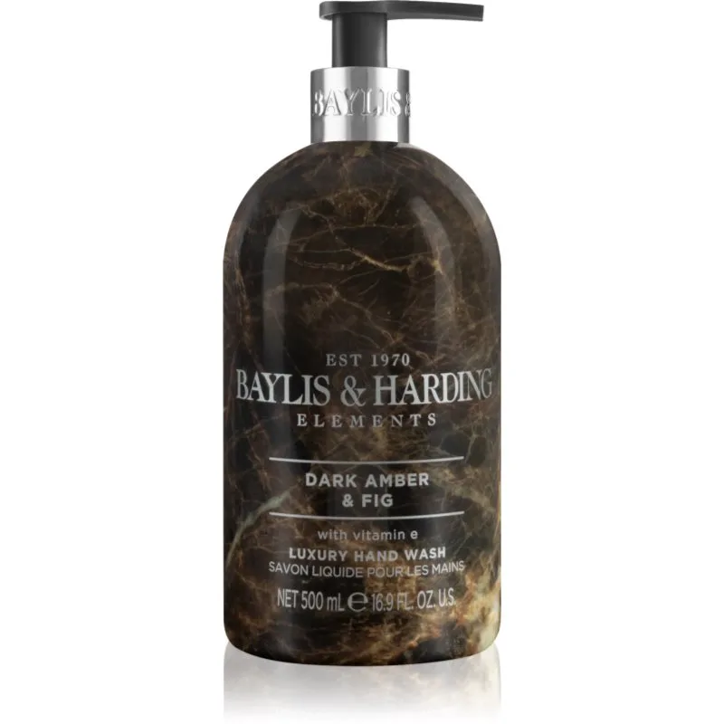 Baylis & Harding Elements Dark Amber & Fig υγρό σαπούνι για τα χέρια 500 ml