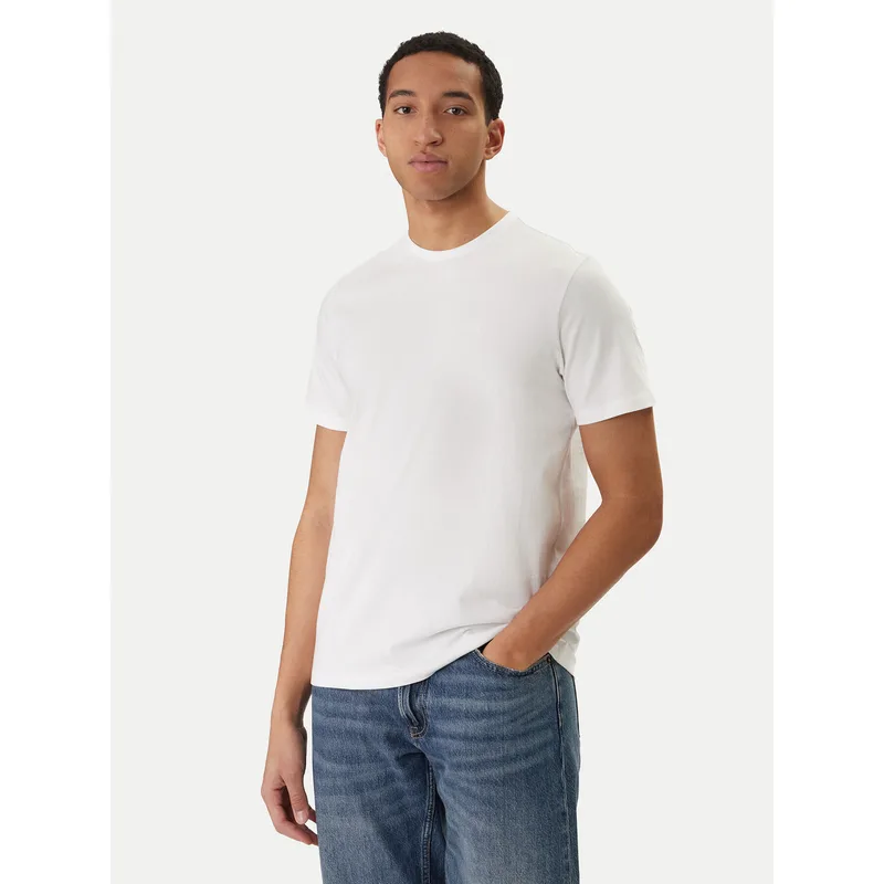Calvin Klein Jeans T-Shirt Classic Monogram LV04RD254G Λευκό Regular Fit