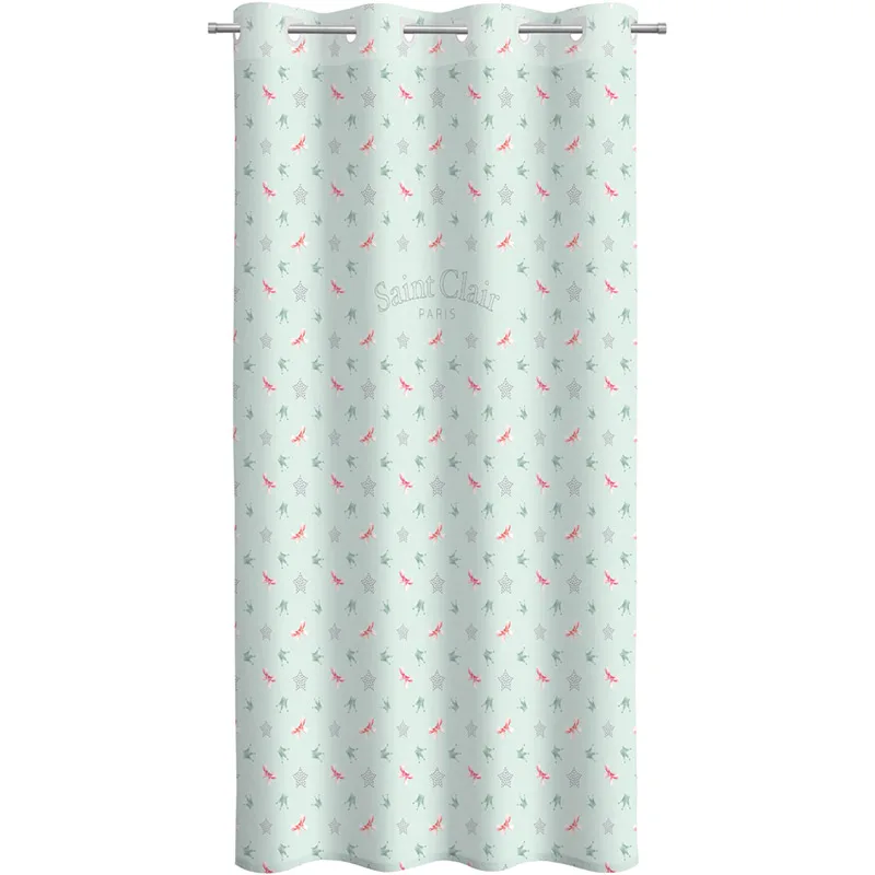 Κουρτίνα Με Τρουκς 160X240 Saint Clair Soft-Touch Rosie Mint V2 (160x240)