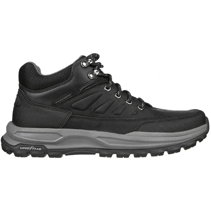 Ανδρικά Ανατομικά Δερμάτινα Μποτάκια Skechers Zeller 204699-BLK Μαύρα