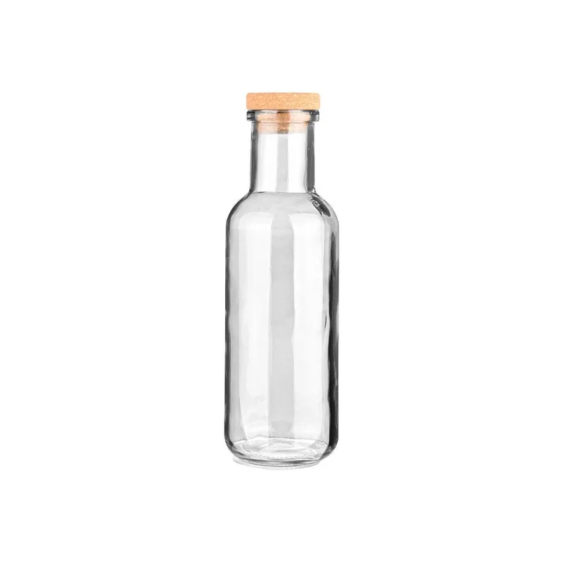 Estia Μπουκάλι Γυάλινο 1000Ml Με Καπάκι Φελλού Διάφανο