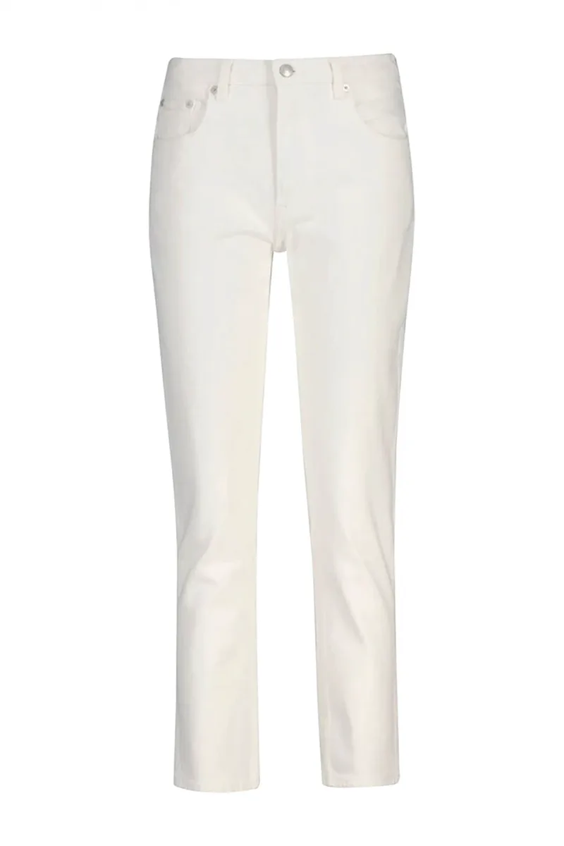 GANT ΠΑΝΤΕΛΟΝΙ 113 EGGSHELL CROPPED STRAIGHT JEAN ΛΕΥΚΟ