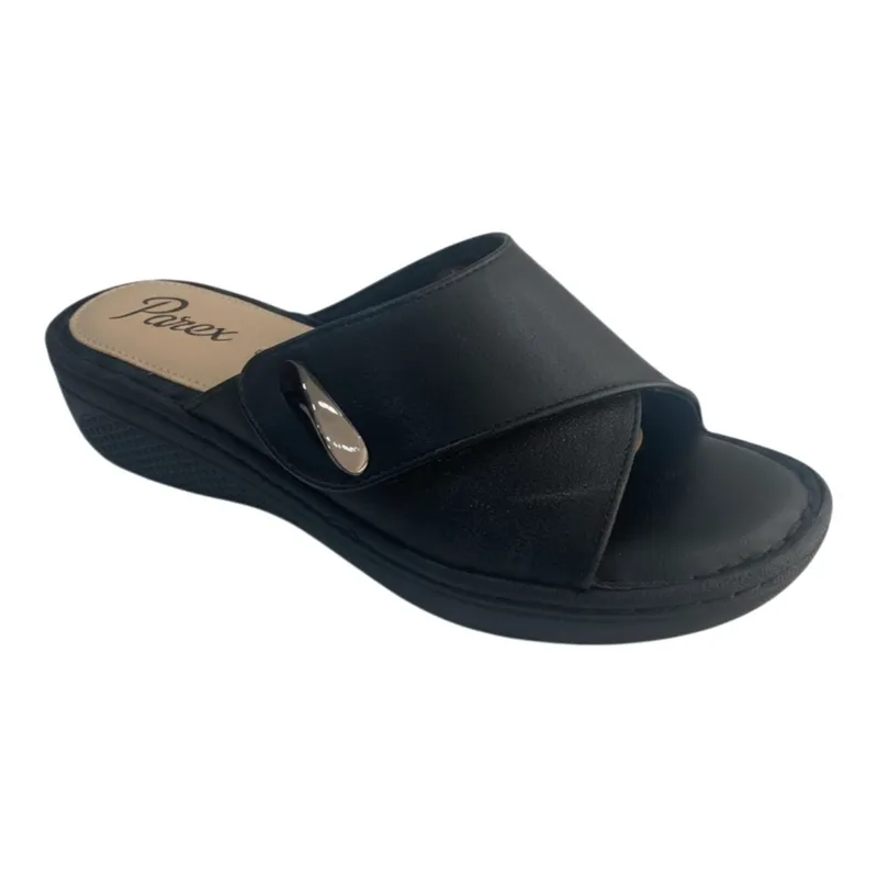 Parex Γυναικείες Παντόφλες Ανατομικές Comfort 12133018.B Μαύρο