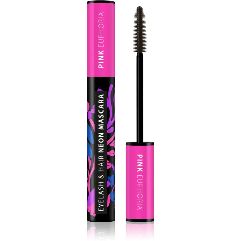 Dermacol Neon Eyelash & Hair μάσκαρα απόχρωση Ροζ Euphoria 9 ml