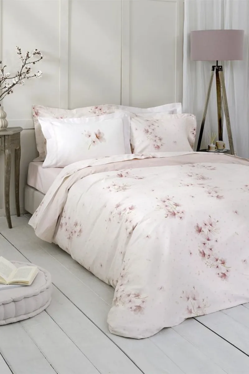 Σετ Σεντονια Βαμβακοσατεν King Size Με Λαστιχο Forget Me Not Nima 200x180x0cm Μονόχρωμο