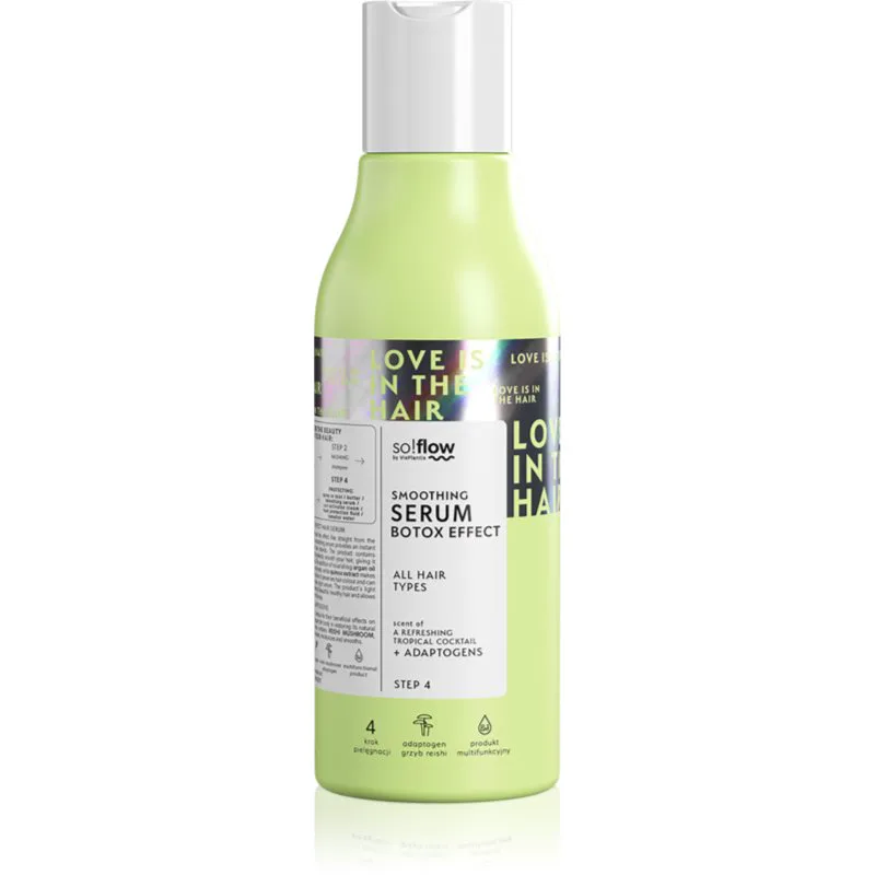 so!flow Smoothing Serum Botox Effect λειαντικός ορός για όλους τους τύπους μαλλιών 150 ml