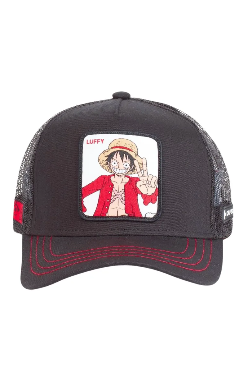 CAPSLAB ΚΑΠΕΛΟ JOCKEY ONE PIECE CLASSIC CL/OP1/1/LUF2 - Μαύρο-CL/OP1/1/LUF2-BLACK