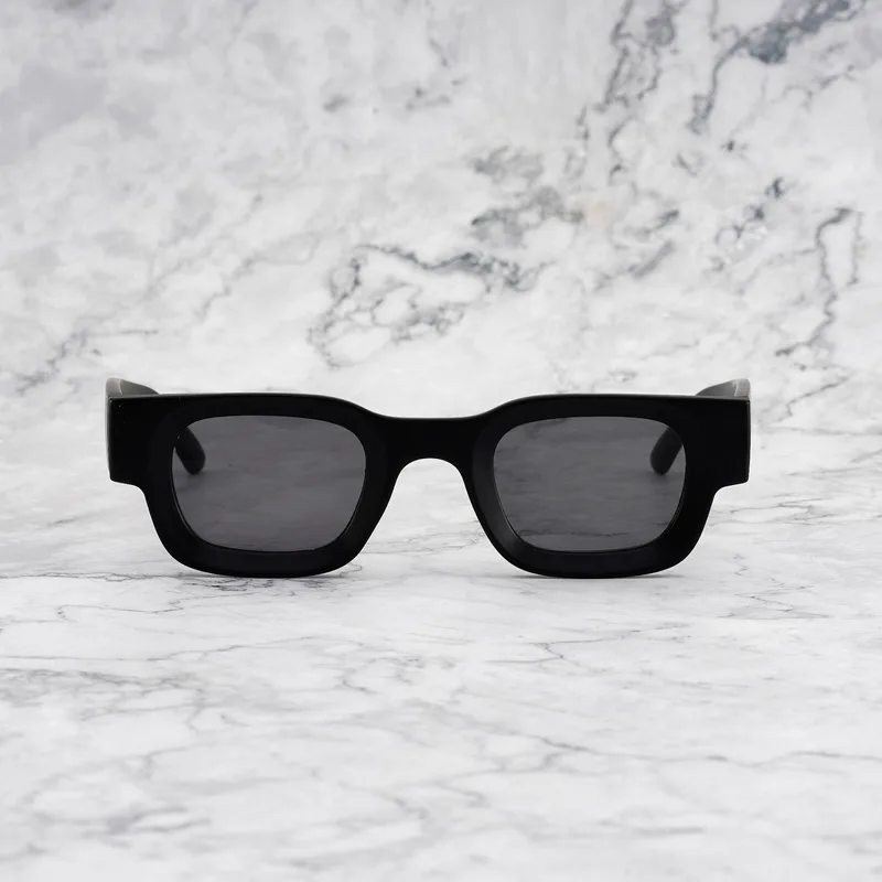 JIMMY Tinted Sunglasses | Matt Black | Gray Shades | Explicit Poets Sunglasses