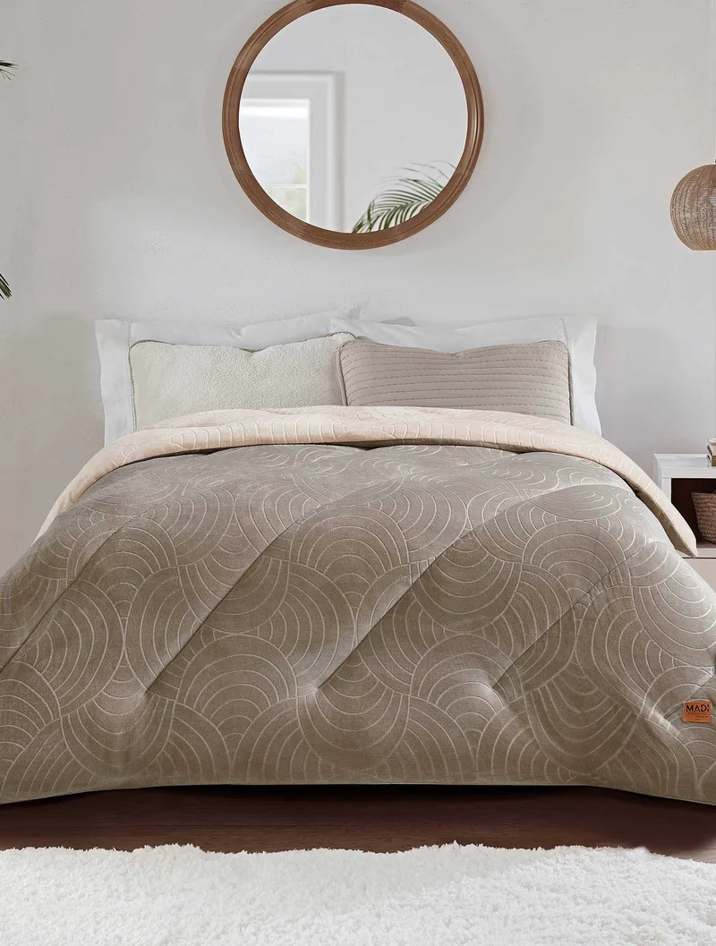 Κουβερτοπάπλωμα Μονό Madi Nocture Cream 160x220