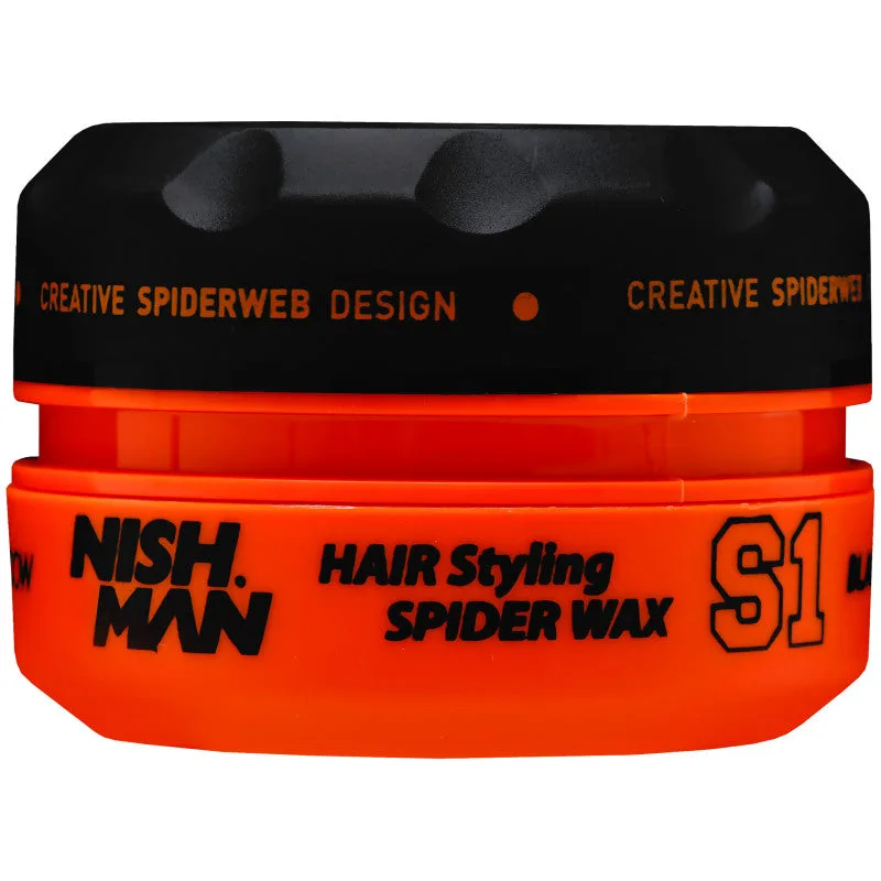 Nishman S1 Spider Wax Black Widow - men's hair styling wax, 150 ml