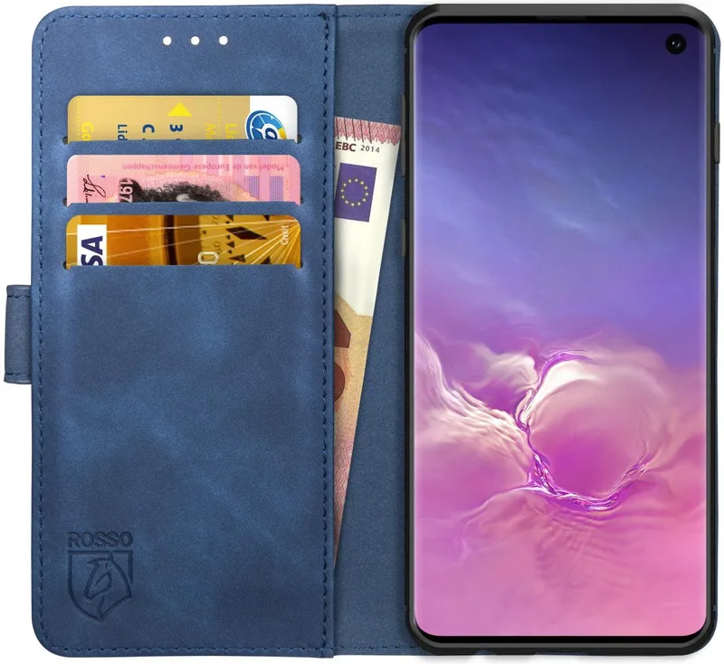 Κόκκινο Element PU Θήκη Πορτοφόλι Samsung Galaxy S10 - Blue (8719246203862)