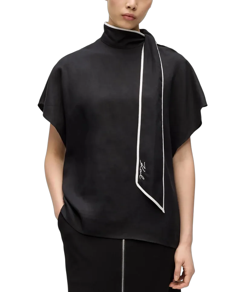 Γυναικεία Μπλούζα Μαύρη Karl Lagerfeld B2W11015-999 Black