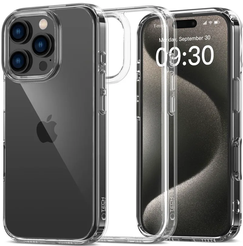 Σκληρή Διάφανη Θήκη - Apple iPhone 16 Pro Max - Tech-Protect FlexAir Hybrid - Clear (5906302311651)