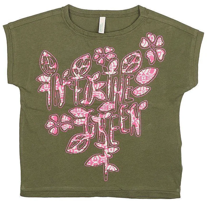 T-SHIRT BENETTON GREEN ROOTS I ΧΑΚΙ (82 CM)-(1-2 ΕΤΩΝ)