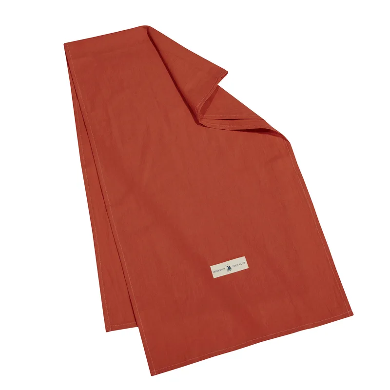 Runner Βαμβακερό 40x150εκ. Τερακότα Essential 2642 Greenwich Polo Club (Ύφασμα: Βαμβάκι 100%, Χρώμα: Τερρακότα) - Greenwich Polo Club - 227401502642