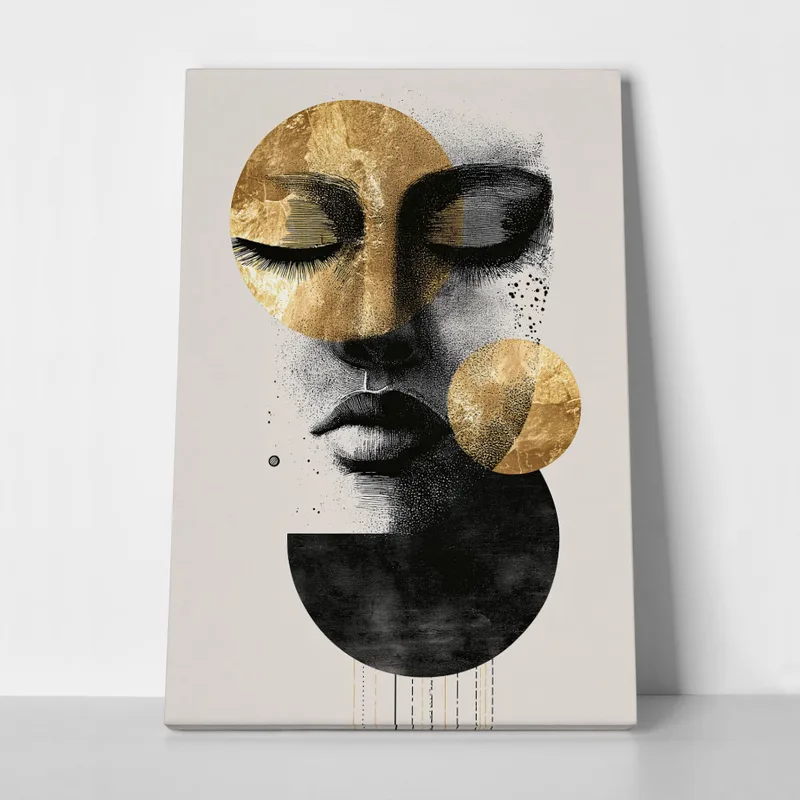Πίνακας σε Καμβά BOHO LUXURY WOMAN FACE