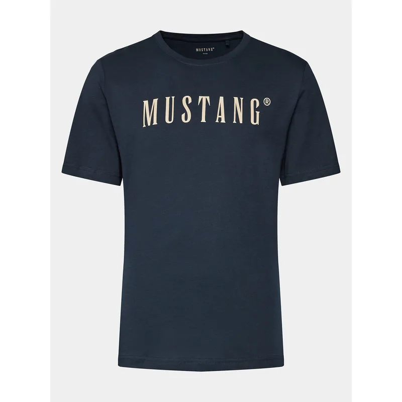Mustang T-Shirt Austin 1014695 Σκούρο μπλε Regular Fit