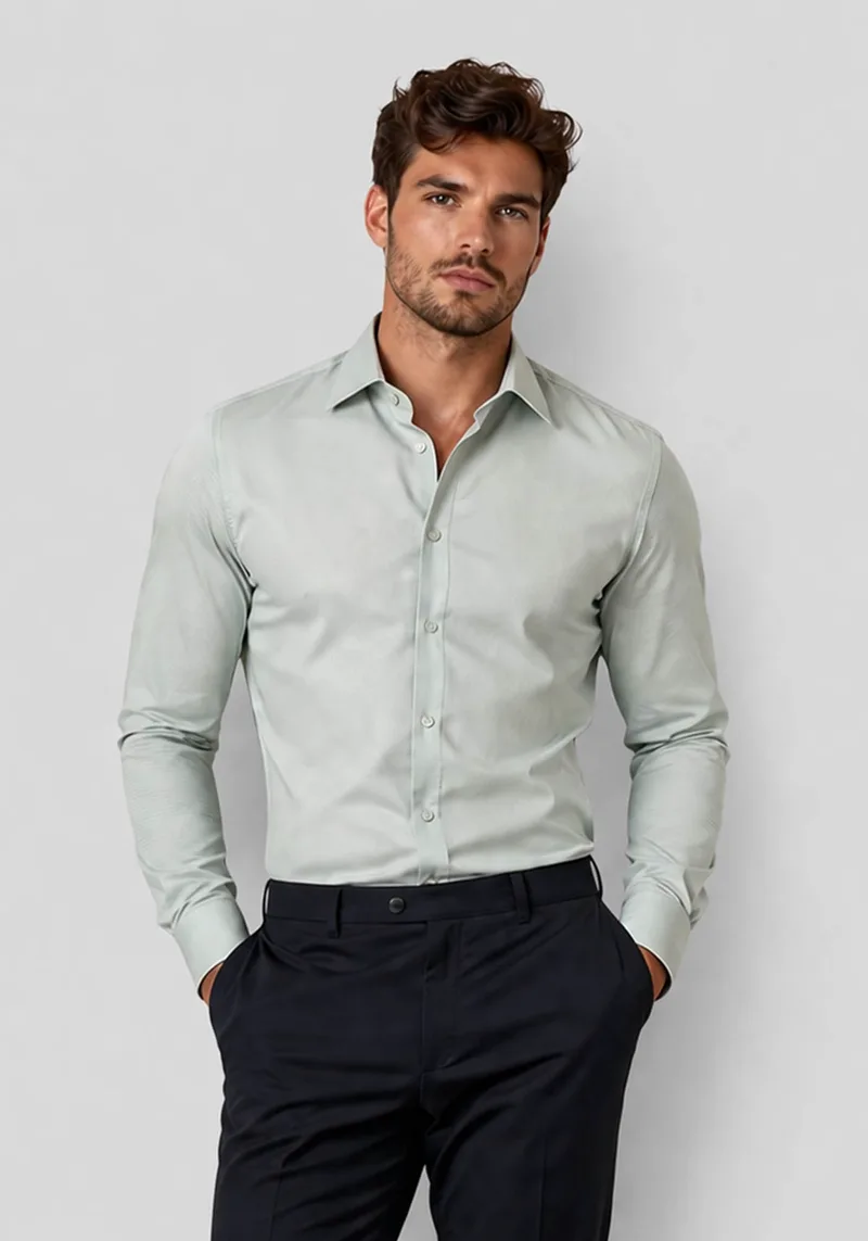 Guy Laroche Πουκάμισο Basic - GLFS18286 /SL 4 Pistachio