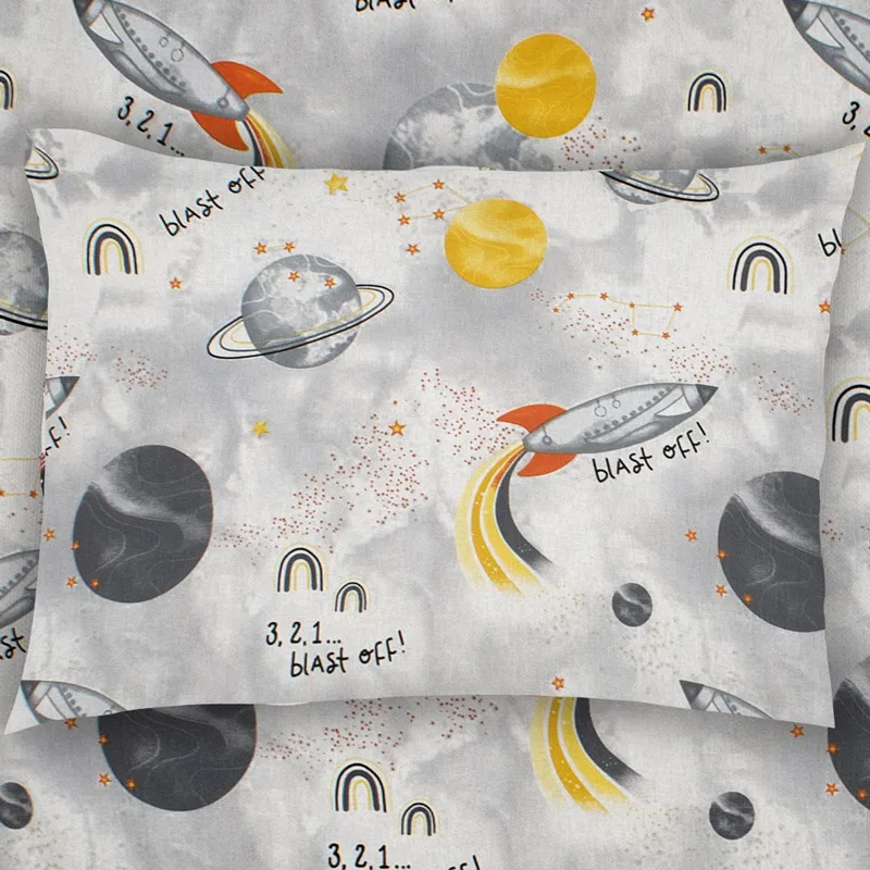 Μαξιλαροθήκη 50x70 Dimcol Spaceship 187 Grey 50x70