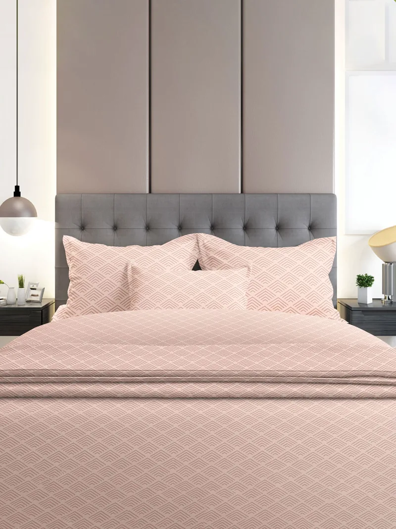 Σεντόνια Φανελένια Διπλά (Σετ) 150X205+30 Sunshine Flannel 2048 Ροζ Με Λάστιχο (150x205+30)