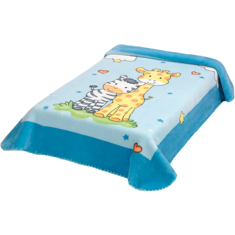 Κουβέρτα Βελουτέ Αγκαλιάς 80x110 Belpla 637 Ster Blue 80x110