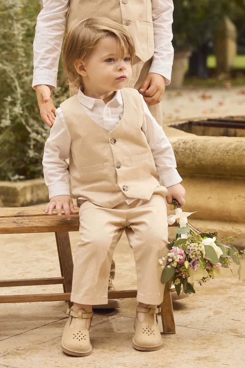 DPAM βρεφικό παντελόνι για αγόρια "Beige Elegance" - 374503 Μπεζ
