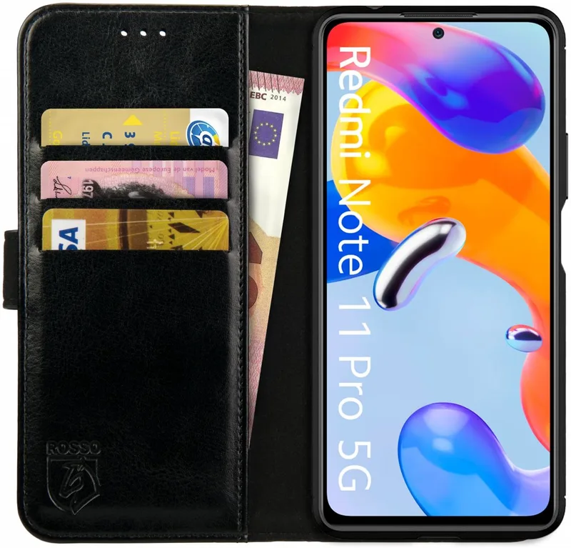 Κόκκινο Element PU Θήκη Πορτοφόλι Xiaomi Redmi Note 11 Pro / Redmi Note 12 Pro 4G - Black (8719246353536)