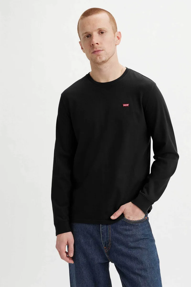 Levi's® ανδρική μπλούζα φούτερ με λογότυπο "Housemark" - 728480009 Μαύρο
