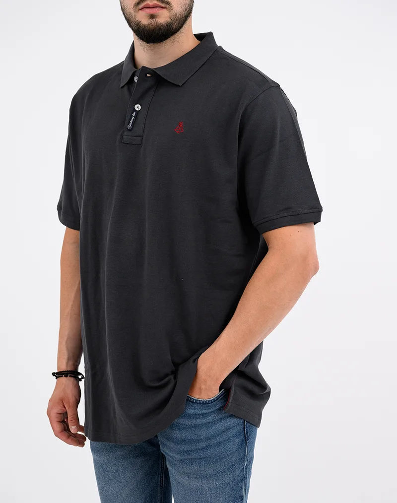 EXPLORER ΜΠΛΟΥΖΑ POLO BASIC BIG 2621102001-ANTHRACITE DarkSlateGrey
