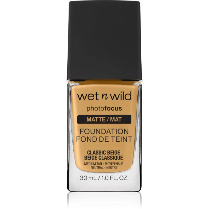 Wet n Wild PhotoFocus ματ ρευστό μεικ απ απόχρωση Classic Μπεζ 30 ml