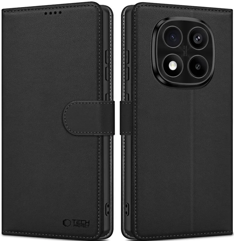 Θήκη Xiaomi Redmi Note 14 Pro 5G / Poco X7 Tech-Protect Wallet Πορτοφόλι - Matte Black (5906302361175)
