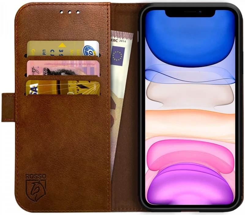 Κόκκινο Element PU Θήκη Πορτοφόλι Apple iPhone 11 - Brown (8719246204623)