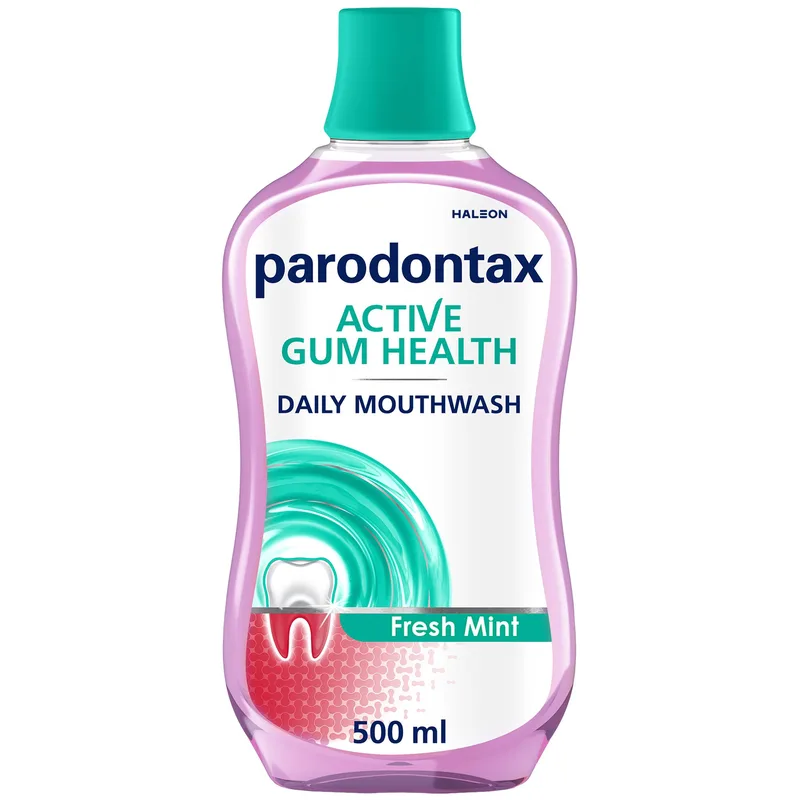 Parodontax Active Gum Health Daily Mouthwash Στοματικό Διάλυμα Καθημερινής Χρήσης για τη Βελτίωση της Υγείας των Ούλων με Γεύση Μέντα 500ml