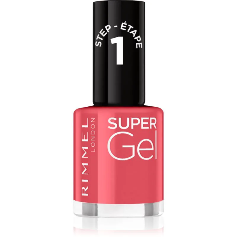 Rimmel Super Gel τζελ βερνίκι νυχιών χωρίς τη χρήση των UV/LED λαμπτήρων απόχρωση 032 Cocktail Passion 12 ml