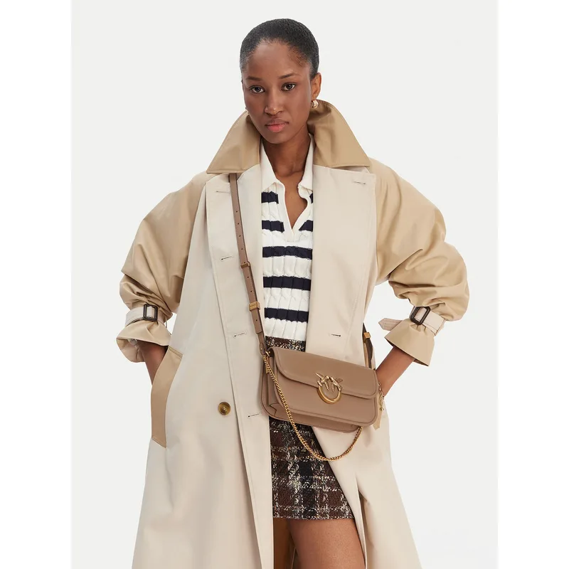 Τσάντα PINKO Love Box Baguette Al 25-26 PLTT 105083 A26L Καφέ